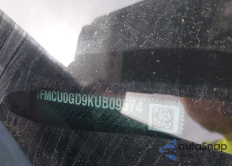 2019 Ford Escape Se z USA, uszkodzony, nr VIN 1FMCU0GD9KUB09574